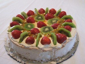 Comida en Nueva Zelanda: Postre Pavlova