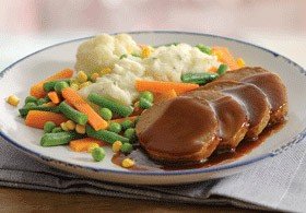 Comida en Nueva Zelanda: cena "meatloaf"