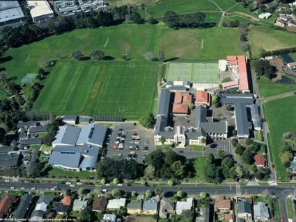 Vista aerea colegio en Nueva Zelanda Auckland Vista aerea colegio en Nueva Zelanda Auckland