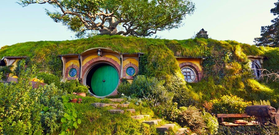 Alojamiento en Nueva Zelanda, como encontrarlo y todas las opciones - Vista de Hobbiton