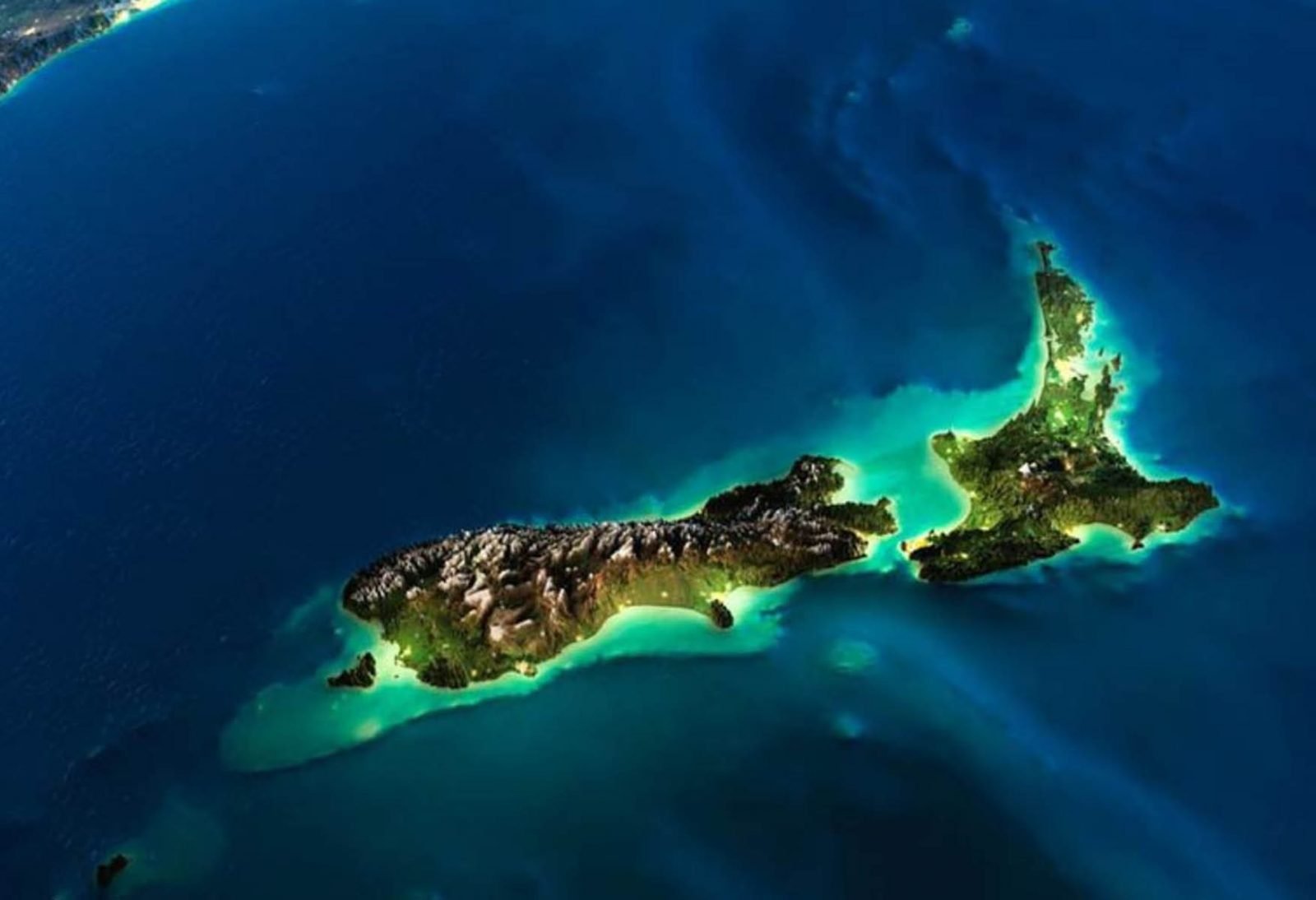 Donde esta Nueva Zelanda Donde esta Nueva Zelanda - vista desde el espacio